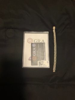 Vvs1 Moissanite Cuban Link Bracelet