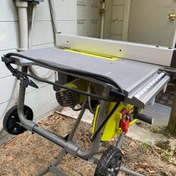 Ryobi Table Saw With Stand(Read The Description)