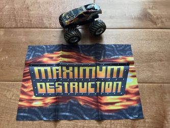 Maximum Destruction Monster Jam 1/64 Diecast Mud Edition With Flag