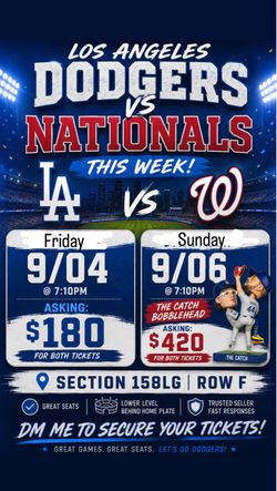 Dodgers vs Nationals Series