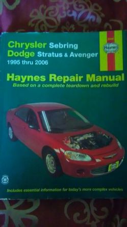 Manual for Chrysler Sebring/ dodge stratus