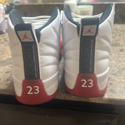 Cherry And White Jordan 12’s 