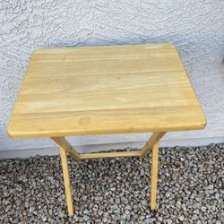 Wood Folding Tray Table 