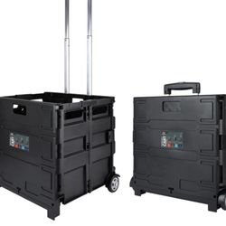 New Pack-N-Roll Portable Tools Carrier with Telescopic Handle, 80 Lb. Load Capacity, Black