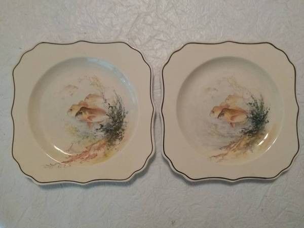  ► ROYAL DOULTON 8" FISH PLATES "Snapper"