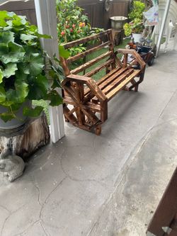 Rustic wood  bench
