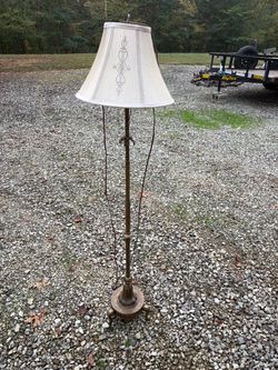 Vintage Brass Floor Lamp