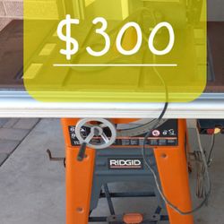 Table Saw RIDGID TS3650 Cast Iron Top