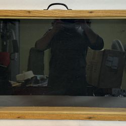 Vintage Solid Wood Trade Show Tabletop Countertop Display Case