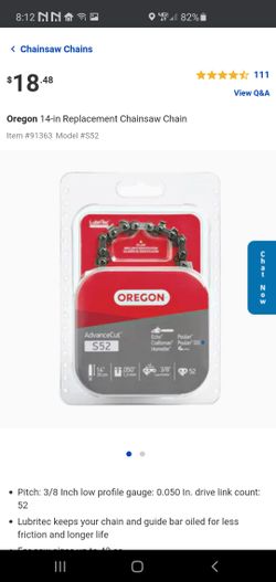 Oregon 14-in Replacement Chainsaw Chain S52