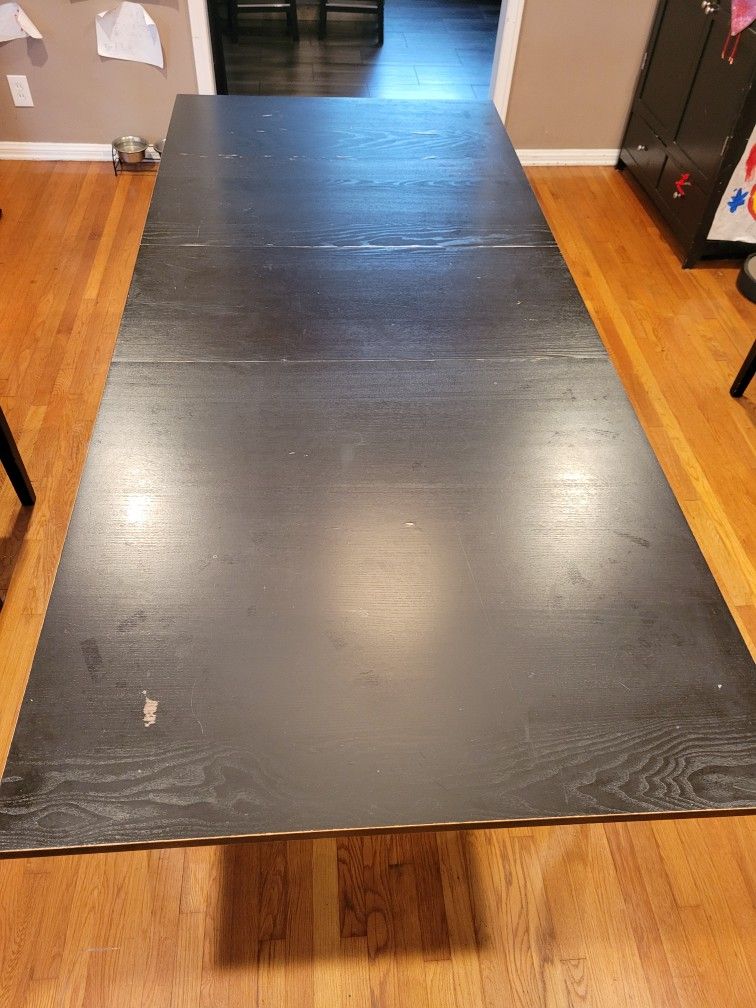 Ikea Black Dining Table And Chairs