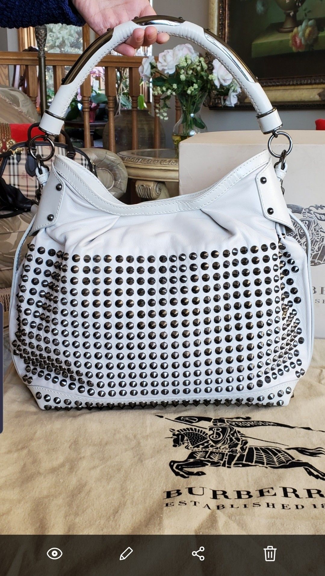 Burberry studded bag
