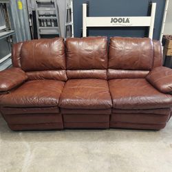 sofa reclinable de piel / recliner leather sofa
