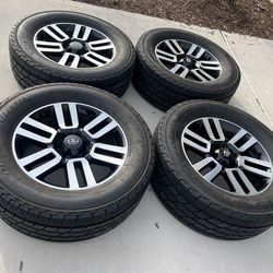 OEM Toyota Limited Rims on 285/60R20 Toyo Open Country Tires