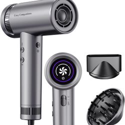 High-Efficiency Hair Dryer, Portable Smart High-Speed Dryer with Ionic Technology,Multiple Settings