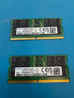 Samsung 16GB DDR5 SO-DIMM RAM – Lot of 2