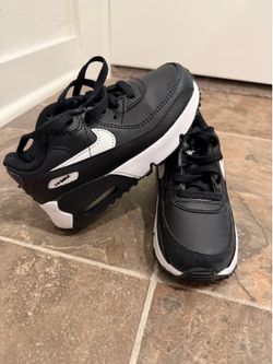 Nike Air Max 90 Black White Toddler Shoes 10C