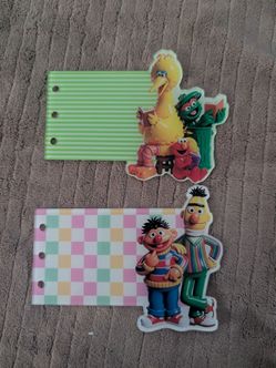 Sesame Street Acrylic Dividers For any Binder! 3 Rings