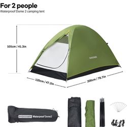 1-2 Person Tents for Camping Size: 79"L x 47"W x 41"H(never Used)