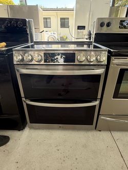 LG Stainless Steel Double Oven Electric Range