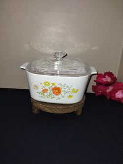 Vintage Corning Ware Wildflower A-3-B - 3Quart Casserole With lid
