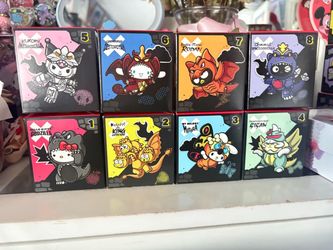 Hello kitty x Godzilla happy meal toy figure collectible full set of 8
