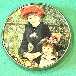 Vintage Renoir Double Compact Mirror