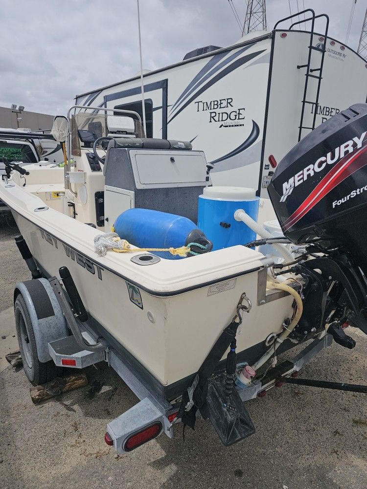 Key West Center Console Walk Around W 60 Hp Merc 4 Stroke