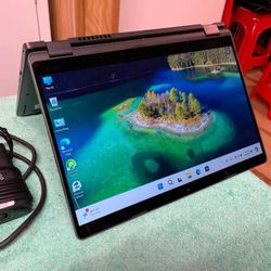 Touchscreen Dell Latitude 2 in 1 Laptop Intel Core i7-8665u 16 GB RAM 256 GB SSD Webcam 1080P LCD USB C Port Wi-Fi & BT Wireless Windows 11 Pro 64