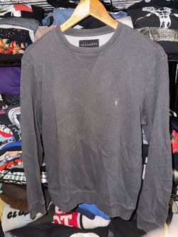 All Saints Grey Crewneck Longsleeve Sweater Size Men’s Xsmall XS Used
