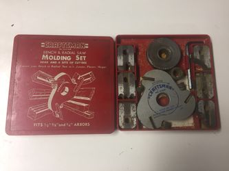 Craftsman bench and radial saw molding set
