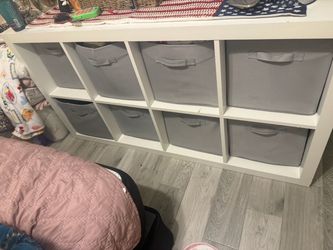 8 cube storage dresser