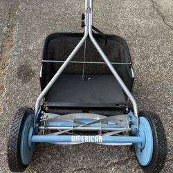 American Lawn Mower Co. 16-inch 5-blade Reel Mower w Grass Catcher