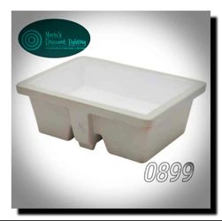 Mocoloo 20x15 Undermount Bathroom Sink – White Porcelain Ceramic Rectangle Sink