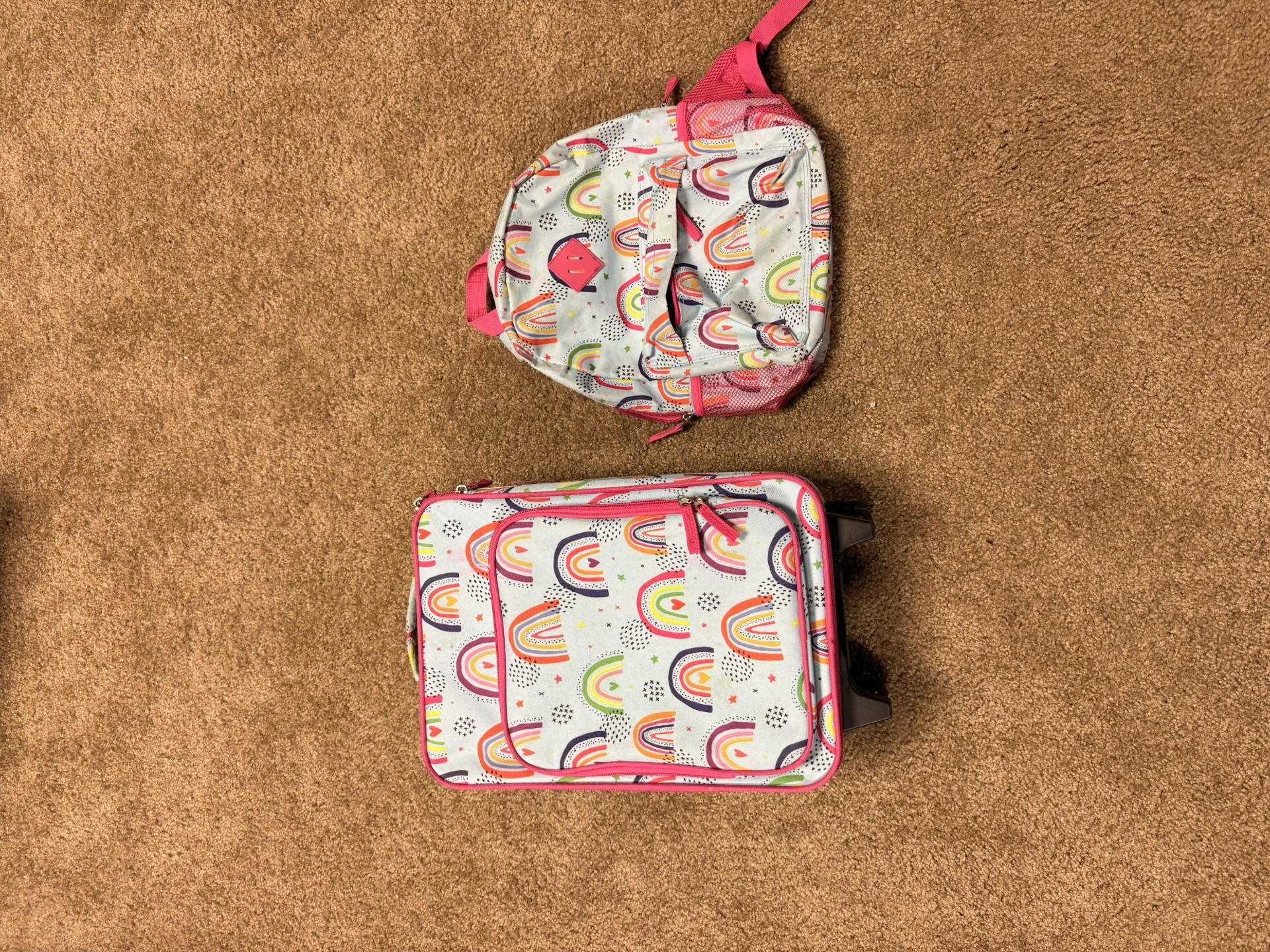 17in kids’ softside rolling luggage and book bag set