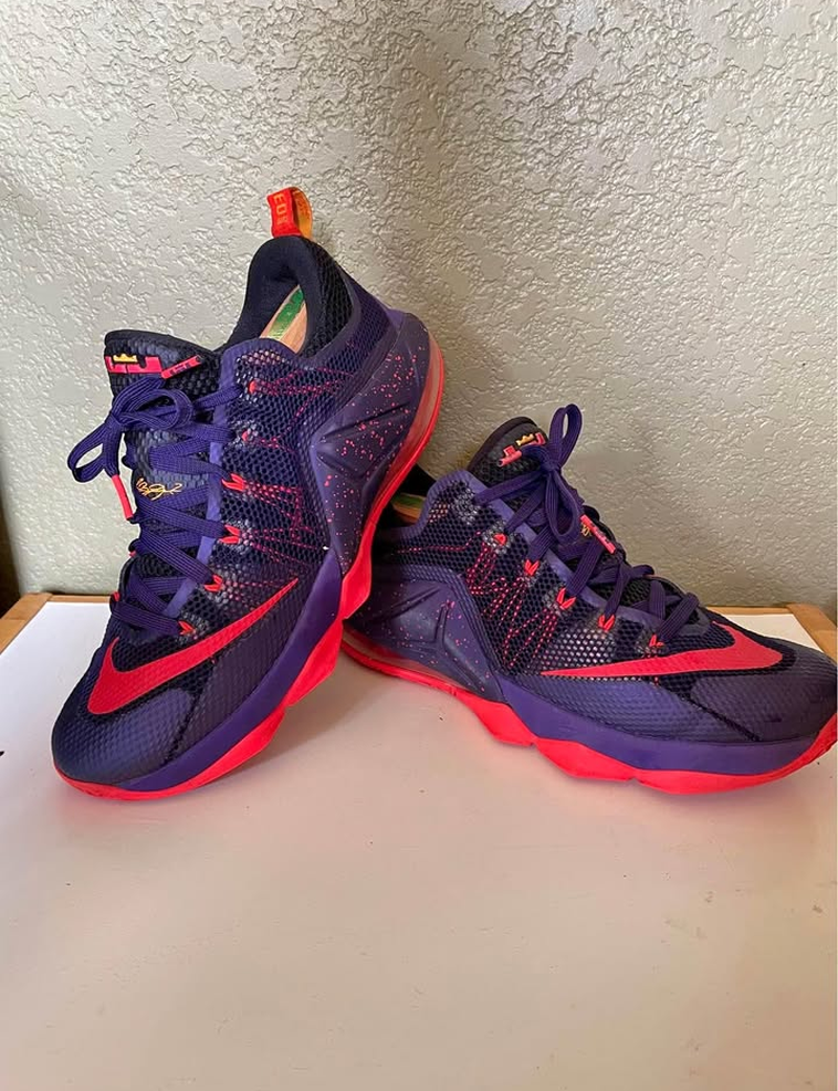 Nike Lebron XII Low, Purple - Mens size 11