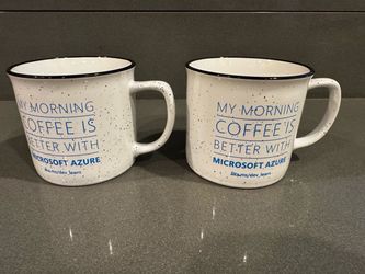 Microsoft Azure Ceramic Coffee Mugs – Set of 2