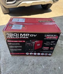 Lincoln Electric 180 Amp Weld-Pak 180i Multi-Process Stick/MIG/Flux-Core/TIG, 120V or 230V Aluminum