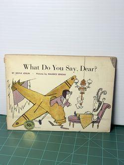 1974 Vintage "What Do You Say, Dear" by Sesyle Joslin & Maurice Sendak (Paperback)
