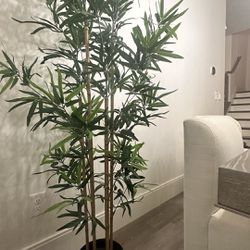 Faux bamboo plant 72in