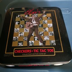 Elvis Presley Checkers.Tic Tac Toe