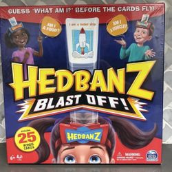 Hedbanz Blast Off! Guessing Game with Flying Cards for Kids and Families