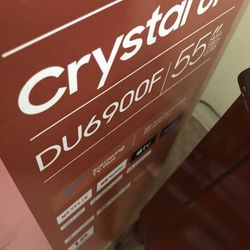 new tv samsung never open in original box  big sale $260 need to pick up  is a 55” crystal samsung