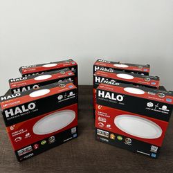 HALO 6” LED Surface Mount Lights – Brand New (Set of 6)