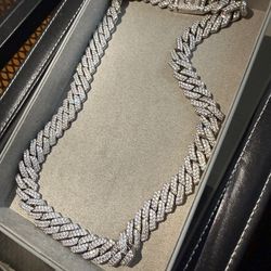 Cernucci moissanite diamond iced out cuban chain