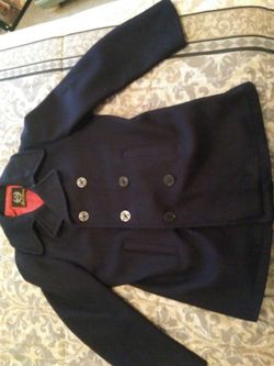 Men's Aberdeen pea coat size medium Black