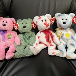 4 original ty Beanie Babies