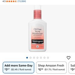 Neutrogena Oil Free Acne Moisturizer 4oz