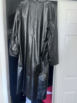 Faux Leather Trenchcoat Size Small Adult