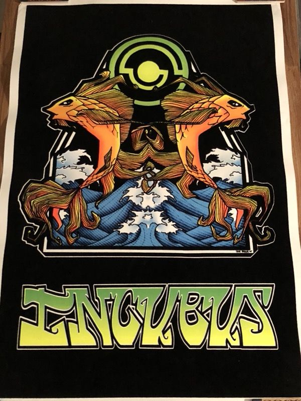 Incubus Black Light Poster - Winterland #840 Funky Enterprises